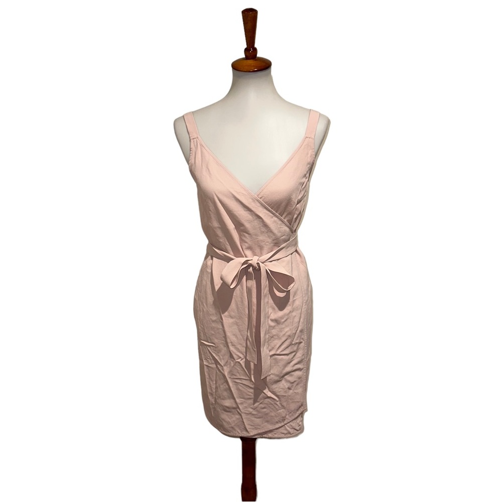 Everlane The Japanese GoWeave Mini Wrap Dress Pink Size 0